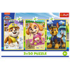 Puzzle Trefl 3x50 Nasze pieski 348781