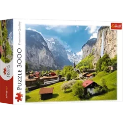 Puzzle trefl 3000 Lauterbrunnen, Szwajcaria