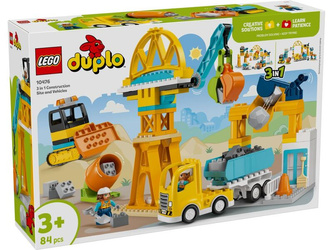 LEGO 10476 DUPLO Plac budowy z pojazdami 3w1 056554
