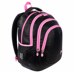 PLECAK 4-KOMOROWY STRIGHT BP-06 BLACK GLITTER 665349