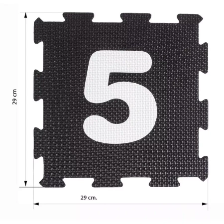 Mata piankowa cyfry B&W Smily Play 843519