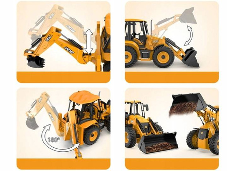 Double Eagle DO-E589 Zdalnie sterowana koparko-ładowarka JCB RTR 2,4GHz 923972