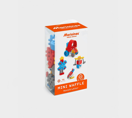 Klocki waffle mini 70szt konstruktor dla chłopca 902806