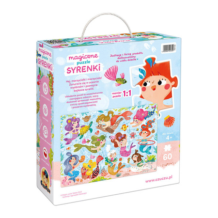 CzuCzu Magiczne puzzle Syrenki 4+ 492399
