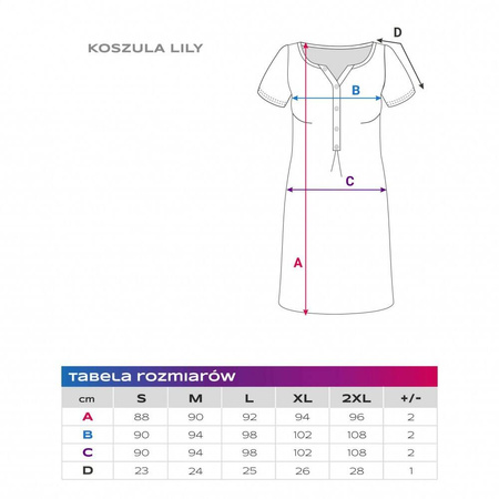 KOSZULA LILY SZARA MELANGE L