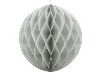 Kula bibułowa, jasny szary, 30cm