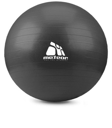 Piłka fitness Meteor z pompką 75cm czarny 311343