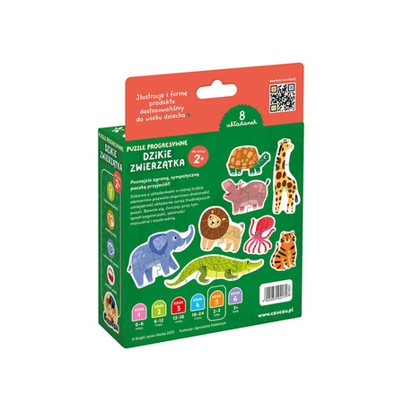 CzuCzu Puzzle progresywne Dzikie zwierzątka 2+ 494171
