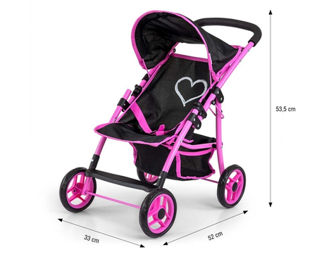 Wózek dla lalek Natalie Prestige Black 128772