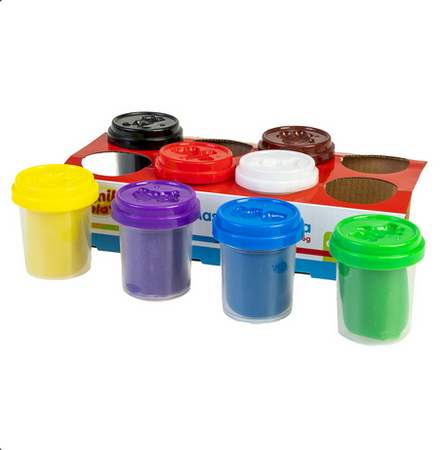 Ciasto-masa plastyczna 8szt smily play 833497