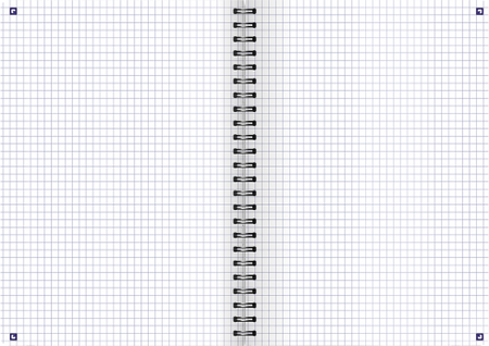 Kołozeszyt Oxford B5 100k krata 90g 2 spirale Touch Trend 419693