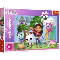 Puzzle Trefl 100 Koci Domek Gabi 164640