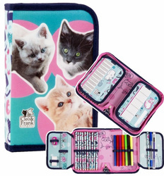 Piórnik z wyposażeniem jednokomorowy cleo i frank 37 087716