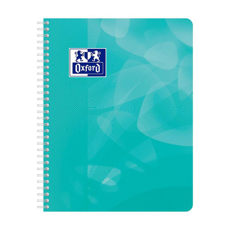 Kołozeszyt Oxford 17x22 A5 80k 90g Lagon PP 2 spirale 096636