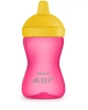 avent kubek z twardy ustnikiem odporny na gryzienie 18m+ 300ml róż 855590