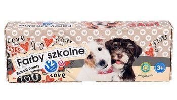 Farby szkolne 12kol 20ml pieski 095776