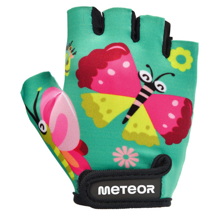 Rękawiczki rowerowe Meteor Kids XS Butterflies 053724