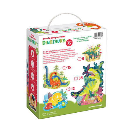 CzuCzu Puzzle progresywne Dinozaury 3+
