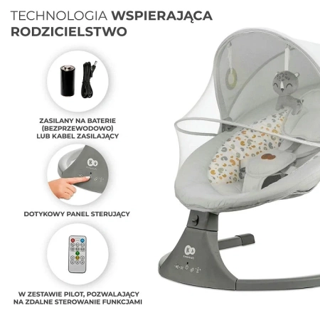 Kinderkraft Lumi 2 Light Grey bujaczek  925018 