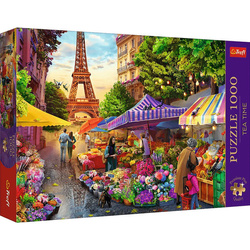 Puzzle Trefl 1000 Premium Plus Tea Time Targ kwiatowy Paryż 107999