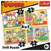 Puzzle Trefl 4w1 Garfield kocha lazanię 346732