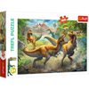 Puzzle trefl 160 walczące tyranozaury 