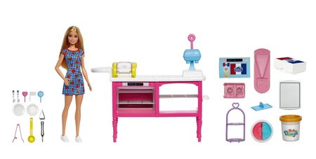 Barbie HJY19 Barbie lalka zestaw z ciastoliną 098156