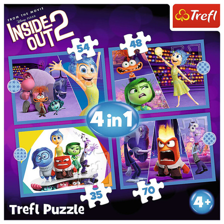 Puzzle Trefl 4W1 Emocje rządzą 346527