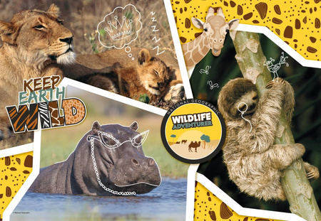 Clementoni puzzle 104 wildlife adventurer