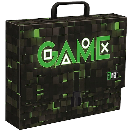 TECZKA Z RĄCZKĄ A4 XL (33x24,8x 9cm) STRIGHT GREEN GAME 692635