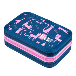 Piórnik potrójny z wyposażeniem Stright PC-05 Lazy Cats 652394