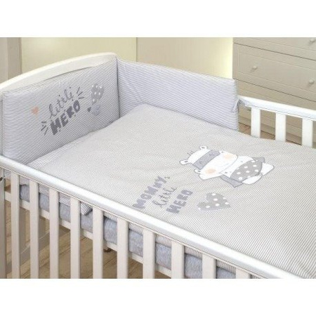 Amy pościel 3-elem. 100x135cm k3 hero blue grey m104 805195