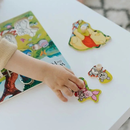 Trefl Zabawka drewniana Puzzle mini Winnie 618525