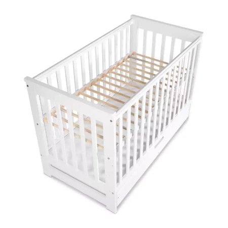 Klupś łóżeczko 120*60 iwo biały z szufladą  i barierką promocja