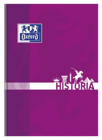 Brulion Oxford temat. A5 80k 90g Historia krata szyty 355526