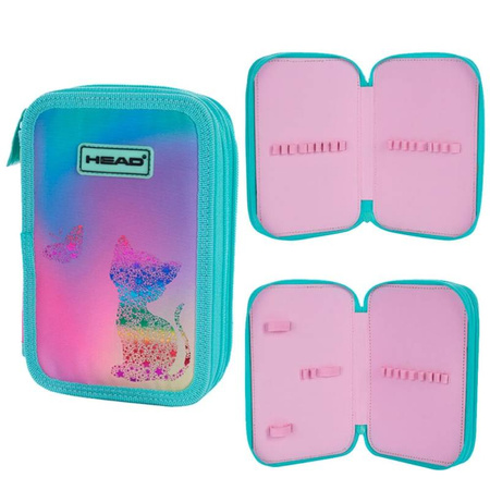 Piórnik podwójny bez wyposażenia HEAD KITTY OMBRE AC2 176543