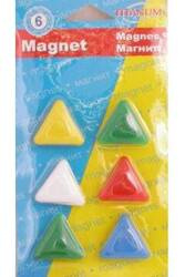 Magnesy do tablic 21mm 6szt trójkąty 622186