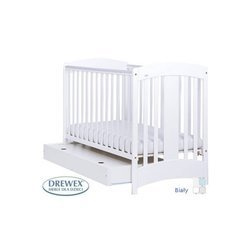 Drewex łóżeczko natalia biała + szuflada
