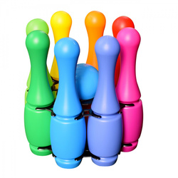 Kręgle średnie w koszyku 409274 /8/