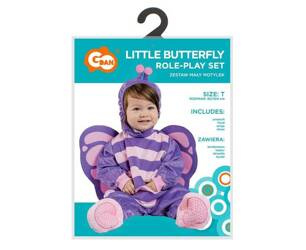 Zestaw dla dzieci Mały Motylek (kombinezon, kaptur, skrzydła, buciki), rozm. 92/104 cm 409526