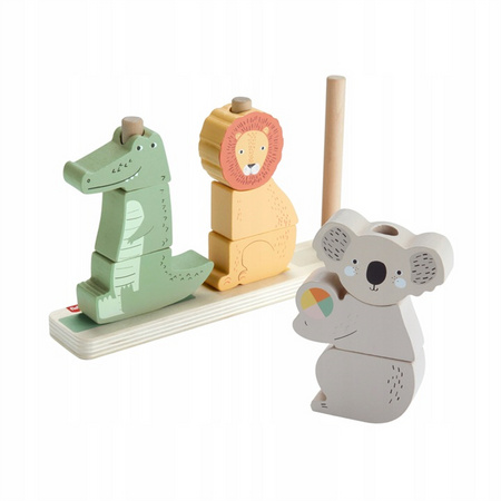 Fisher Price HXV04 Drewniane zwierzątka Układaj i sortuj 238538