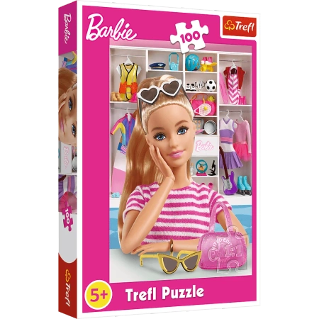 Puzzle Trefl 100 Poznaj Barbie 164589