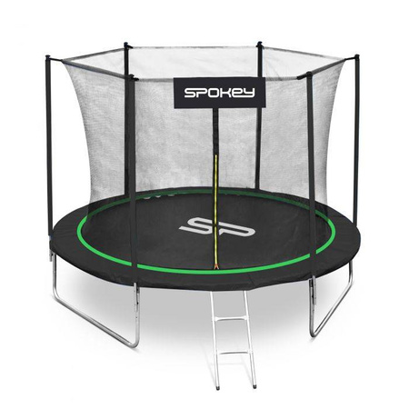 Trampolina 244cm spokey jumper zielona 278825