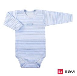 Body z długim rękawem SKY niebieski w paski 086