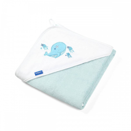 Babyono Okrycie Kąpielowe bambusowe- ręcznik z kapturkiem Natural Bamboo 85x85 412640