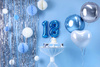 Kurtyna Party srebrna 90x250cm 453303