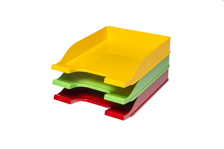 Bantex colors a4 szuflada na biurko plastikowa czerwona