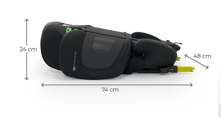 Kinderkraft XPAND 2 Pro i-Size 100-150 cm Black Fotelik samochodowy 926473