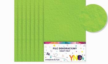 Filc dekoracyjny 8szt jasnozielony 279408