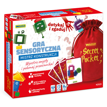 Play & Fun Secret Pocket Mistrz Konstrukcji gra sensoryczna Wader 42523